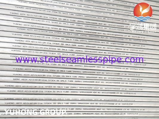 ASTM A213 TP304 Stainless Steel Seamless Tube Pickled & Annealed for Heat Exchanger and Boiler