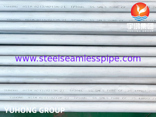 ASTM A213 TP304L Cold Drawn Corrosion Resistant Stainless Steel Seamless Heat Exchanger Tube