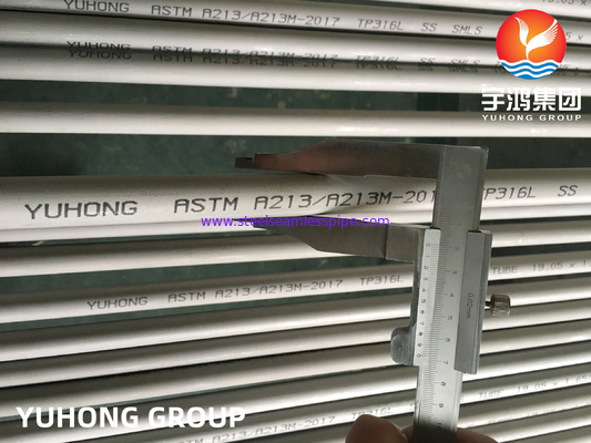 ASTM A213 TP316L Stainless Steel Seamless Tube Cold Drawn For Heat Exchanger And Boiler