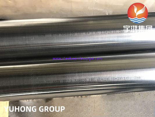 ASTM A729 NO8020/Alloy 20/DIN 2.4660 Nickel Alloy Steel Seamless Pipe BE / PE