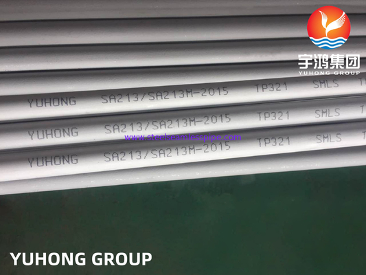 ASME SA213 TP321 / 1.4541 / S32100 Stainless Steel Seamless Boiler Tube With NDT