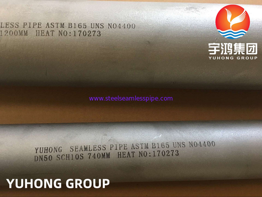ASTM B165 Monel 400 N04400 Seamless Nickel Alloy Pipe For Sea Water