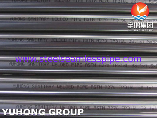 ASTM A270 TP316L Sanitary Stainless Steel Seamless Pipe with Bright Annealed Surface and Corrosion Resistance