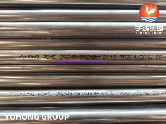 ASME SA249 TP304 304L SUS304 1.4301 Welded Tube For Boiler Condenser