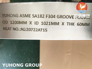 CUSTOMIZED FLANGE SA182 F304 STAINLESS STEEL TONGUE / GROOVE FACE