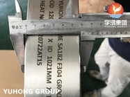 CUSTOMIZED FLANGE SA182 F304 STAINLESS STEEL TONGUE / GROOVE FACE