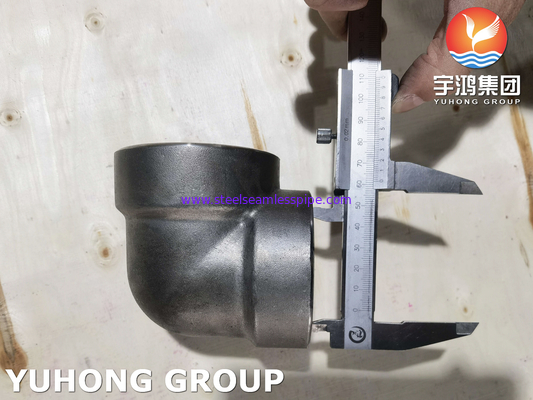 A182 F53 Socket Weld Elbow , UNS S32750 Super Duplex Steel Forged Fitting