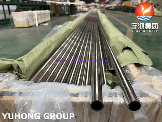 ASME SB111 UNS C71500 Copper Nickel Tube , Sea Water CuNi 70/30 Seamless Tube