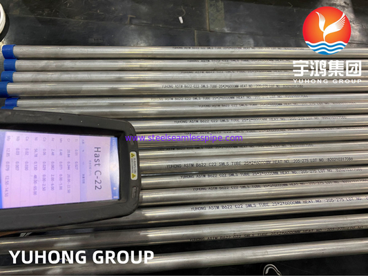 Nickel Alloy Seamless Tube ASTM B622 C22 UNS NO6022 Vessel proof against corrosion