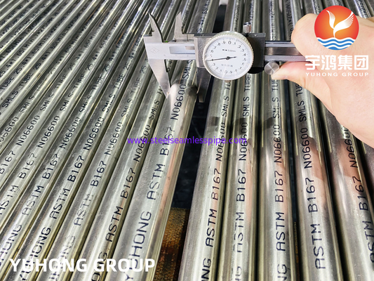 nuclear reactor Used Tube ASTM B167 Inconel 600 / UNS N06600 Seamless Type
