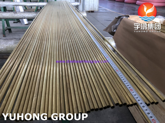 DIN17660 CuZn20Al2 F39 Seamless Copper Alloy Tube For Heat Exchanger