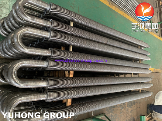 Stainless Steel Finned Tube Seamless U Bend Heat Exchanger Tube For Piping System