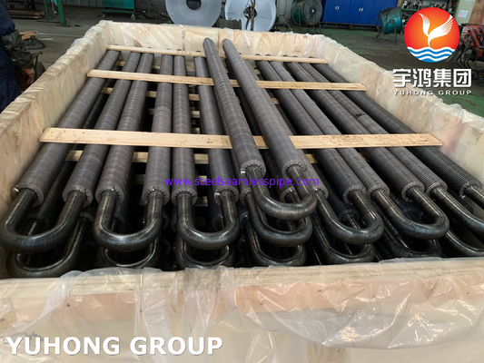 HFW Finned Tube , A106 Gr.B Carbon Steel U Bend High Frequency Welded Fin Tube