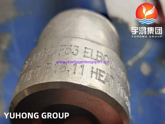 B16.11 Forged Pipe Fitting ASTM A182 F53 Super Duplex 2507 / S32750 Thread Elbow