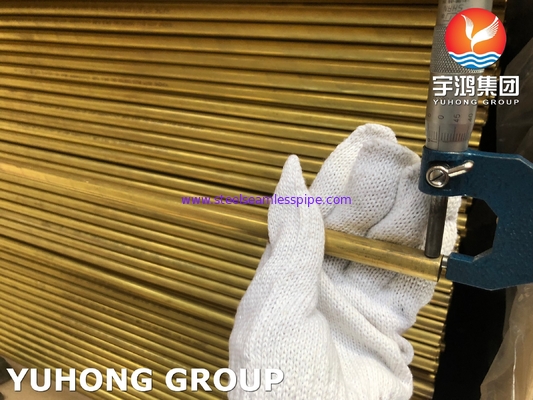 ASTM B111 C68700 Copper Alloy Steel Seamless Tube For Air Cooler HT / ET Available