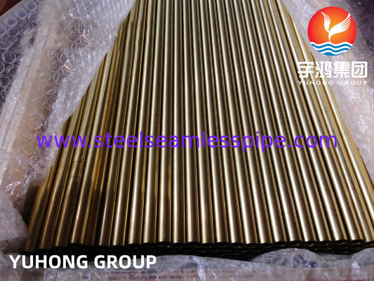 Cooper Alloy Tube B111 C68700 O61 Annealed, Aluminium Brass Seamless Tubing For Sea Water Heat Exchanger