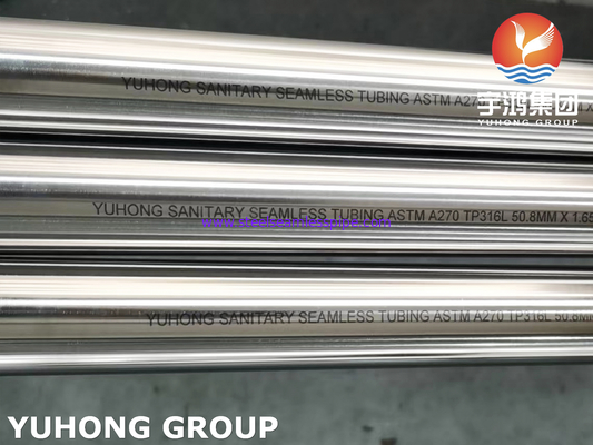 ASTM A270 TP316L Stainless Steel Polished Sanitary Seamless Pipe