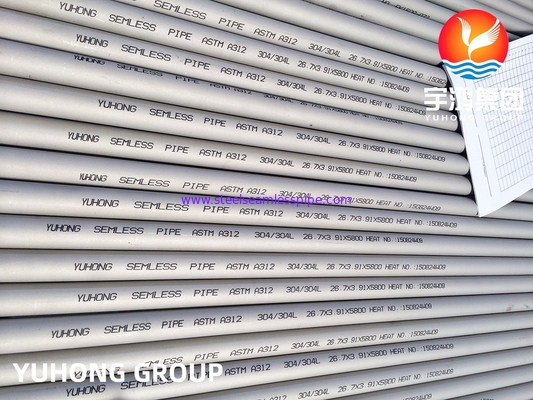 ASTM A312 TP304L Stainless Steel Seamless Pipe for Petrochemical Application