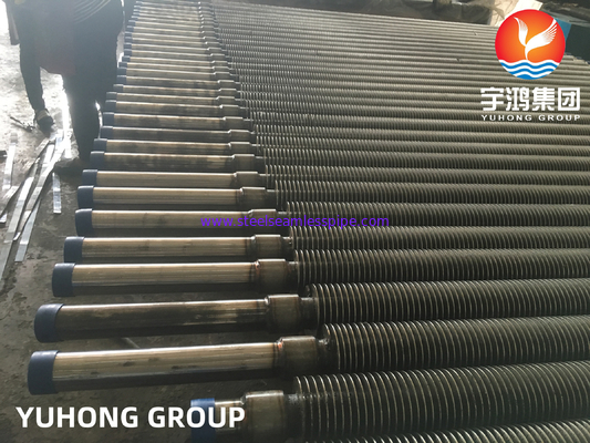 ASTM A213 T12 Alloy Steel HFW Finned Tube For Super Heater NDT Available