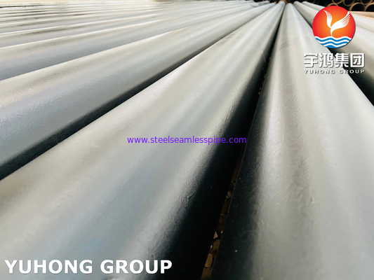 ASTM A335 P9 S50400 Alloy Steel Seamless Pipe Black Painting Beveled