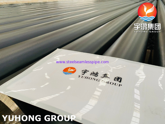 ASTM A335 P9 S50400 Alloy Steel Seamless Pipe Black Painting Beveled