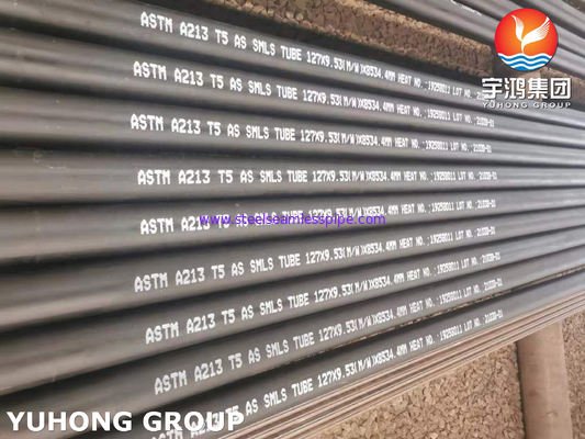 ASTM A213 T5 K41545 Alloy Steel Seamless Tube For Heat Exchanger