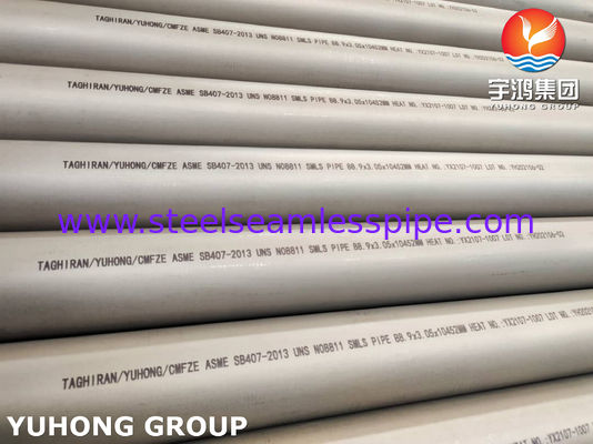 ASTM B407 UNS N08811 Nickel Alloy Seamless Tube for Petrochemical