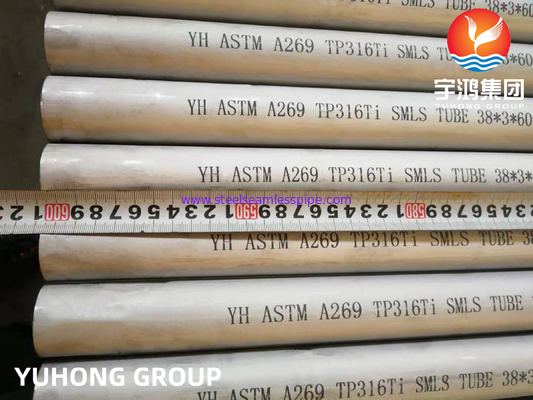 Stainless Steel Welded Tube ASTM A269 TP316Ti  Petrochemical Heat Exchangers Oil