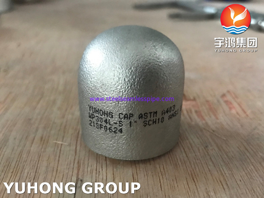 Stainless Steel ASTM A403 WP304L Pipe Fitting Butt Weld Cap for Power Generation