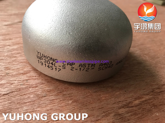 ASTM A403 (ASME SA403) WP304-S Stainless Steel End Cap Butt Weld Fitting for Power Plants