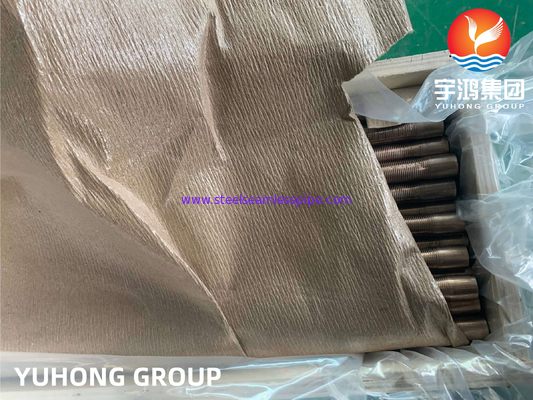 ASTM B111 C70600  CuNi 90/10 Heat Exchanger Fin Tube Extruded Tube 25.4MM 1"  Copper  Finned Tube for Heat Transfer