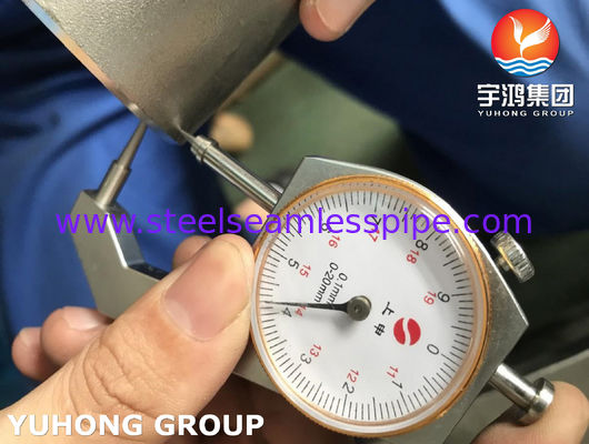 ASTM A815 UNS S31803 Duplex Stainless Steel Butt Weld Equal Tee with ASME B16.9 Dimensions