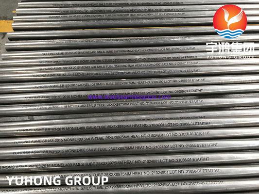 Heat Exchanger Nickel Alloy Pipes High Precision ASME SB163 / SB167 Standard Seamless Nicckel Alloy  Tubes