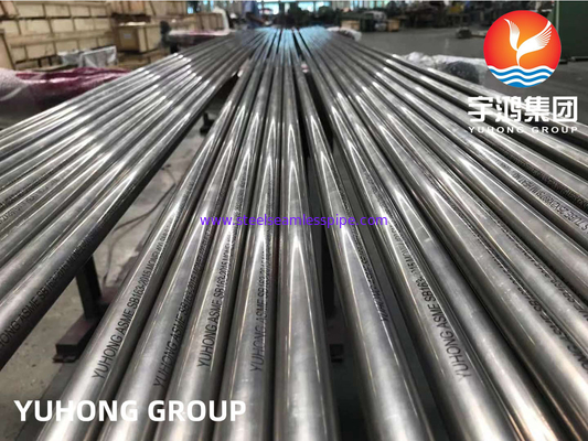 Heat Exchanger Nickel Alloy Pipes High Precision ASME SB163 / SB167 Standard Seamless Nicckel Alloy  Tubes