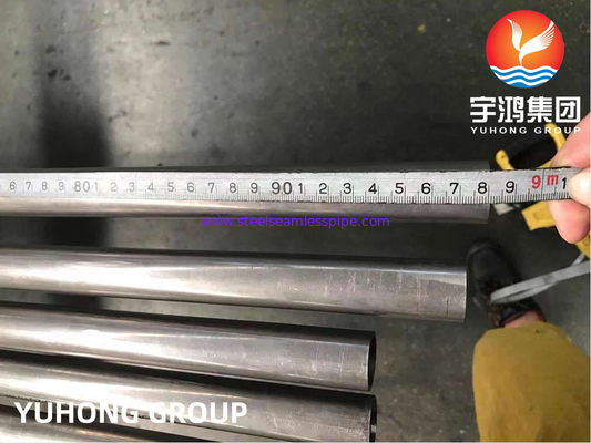 Heat Exchanger Nickel Alloy Pipes High Precision ASME SB163 / SB167 Standard Seamless Nicckel Alloy  Tubes