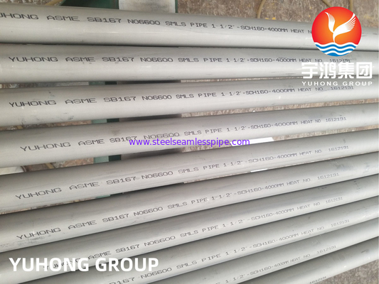 Nickel Seamless Tube ASME SB167 Alloy 600 Chemical Processing Aerospace