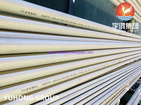 Stainless Steel Seamless Pipe ASTM A312 TP316L Oil Heat Exchangers  Food Chemical