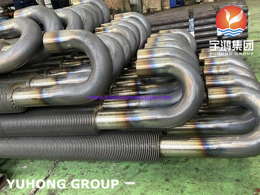 CARBON STEEL HFW U BEND FIN TUBE A106 GR.B SEAMLESS PIPE CS FIN