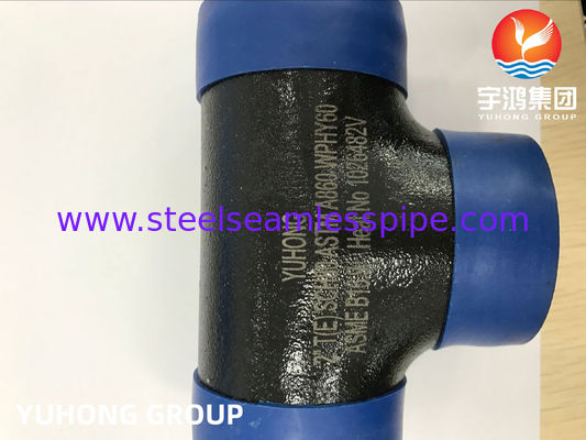 ASTM A860 WPHY 60 Tee ASME B16.9 Carbon Steel Pipe Fittings