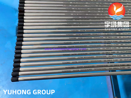 SS ASME SA269 / ASTM A269 TP316L Seamless Tube Bright Annealing