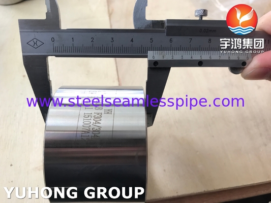 ASTM A182 F304 Coupling Forged Fitting B16.11 Oil Gas Pipeline Chemical Cement