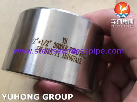 ASTM A182 F304 Coupling Forged Fitting B16.11 Oil Gas Pipeline Chemical Cement