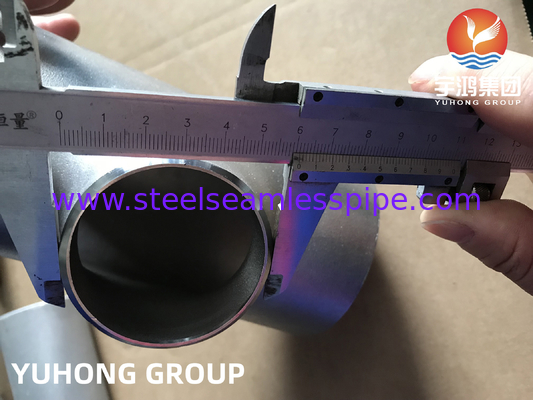 ASTM A815 UNS S31803 Duplex Stainless Steel Seamless Reducing Tee B16.9 For Desalination