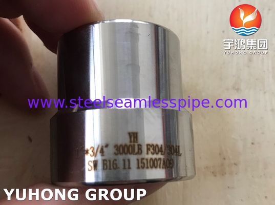 ASTM A182 F304 Insert socket weld Fitting B16.11 Oil Gas Pipeline Chemical Cement