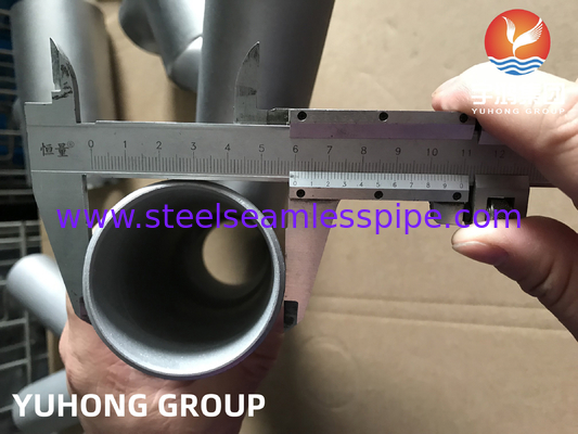 ASTM A815 S31803-W Y TEE Butt Welded Fitting B16.9 Oil refining fertilizer  Gas