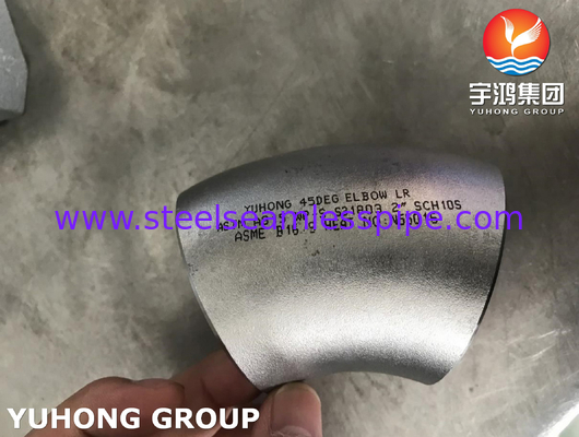 ASTM A815 S31803 S32205 Seamless / Welded Butt Weld Fittings Duplex Reduce 90 Deg 45Deg ,LR,SR 1/2&quot; to 60&quot; SCH40 SCH80