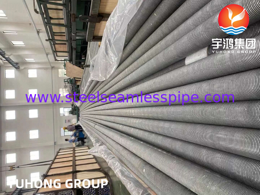 Extruded Fin Tube ASTM A249 TP304 With Aluminum Cooling Tower Application