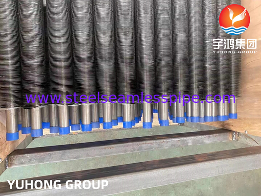 Extruded High Fin Tubes Machine With Raw Materials CS / SS / AS / Copper / Alu / Titanium Tubes For Cooling Heating