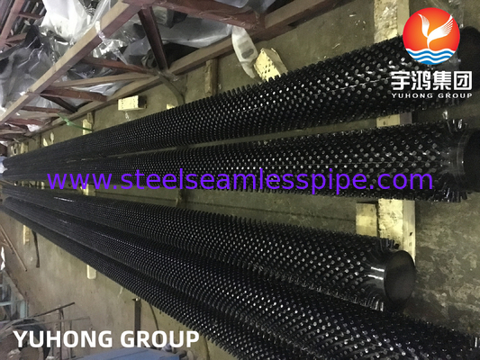 ASTM A335 P9 P11 Alloy Steel Seamless Tube HFW Stud Finned Tube For Heat Exchanger HRSG Boiler Fired Heater Evaporator