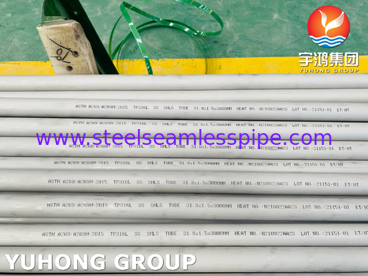 ASTM A269 TP316L Stainless Steel Seamless Tube For Petrochemical